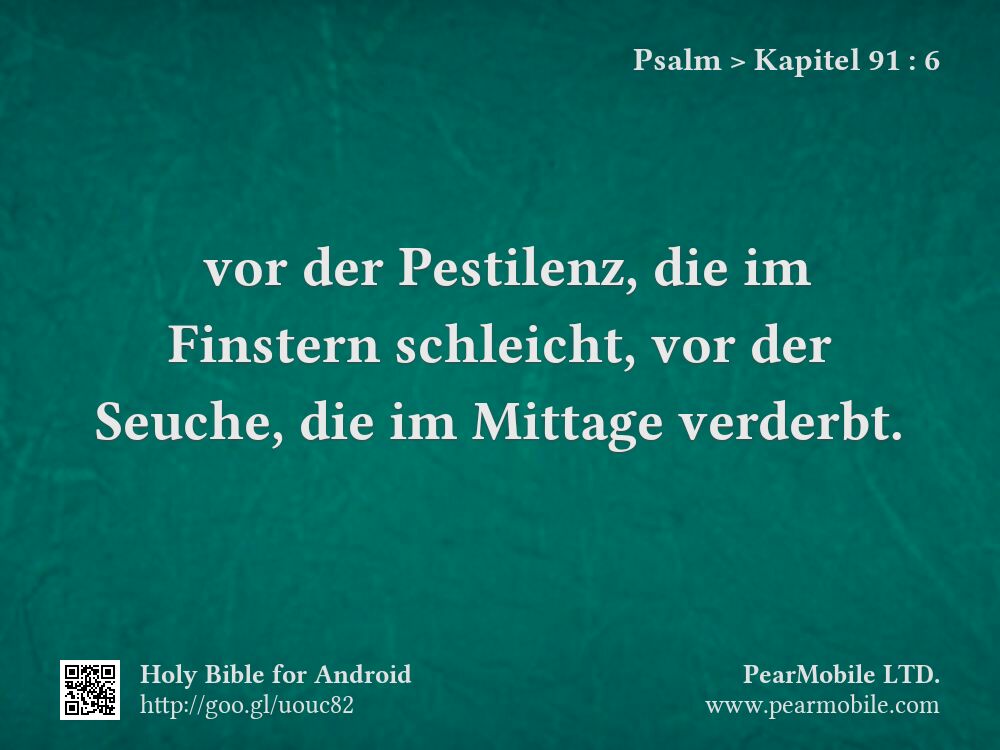 Psalm, Kapitel 91:6
